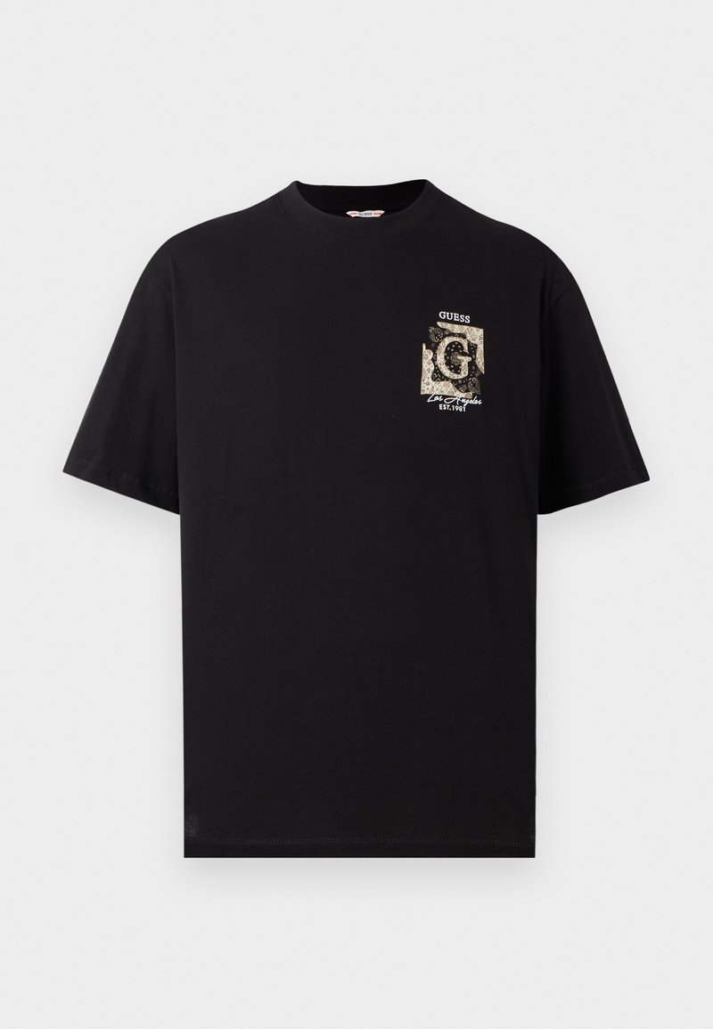 Guess T-shirt print zwart