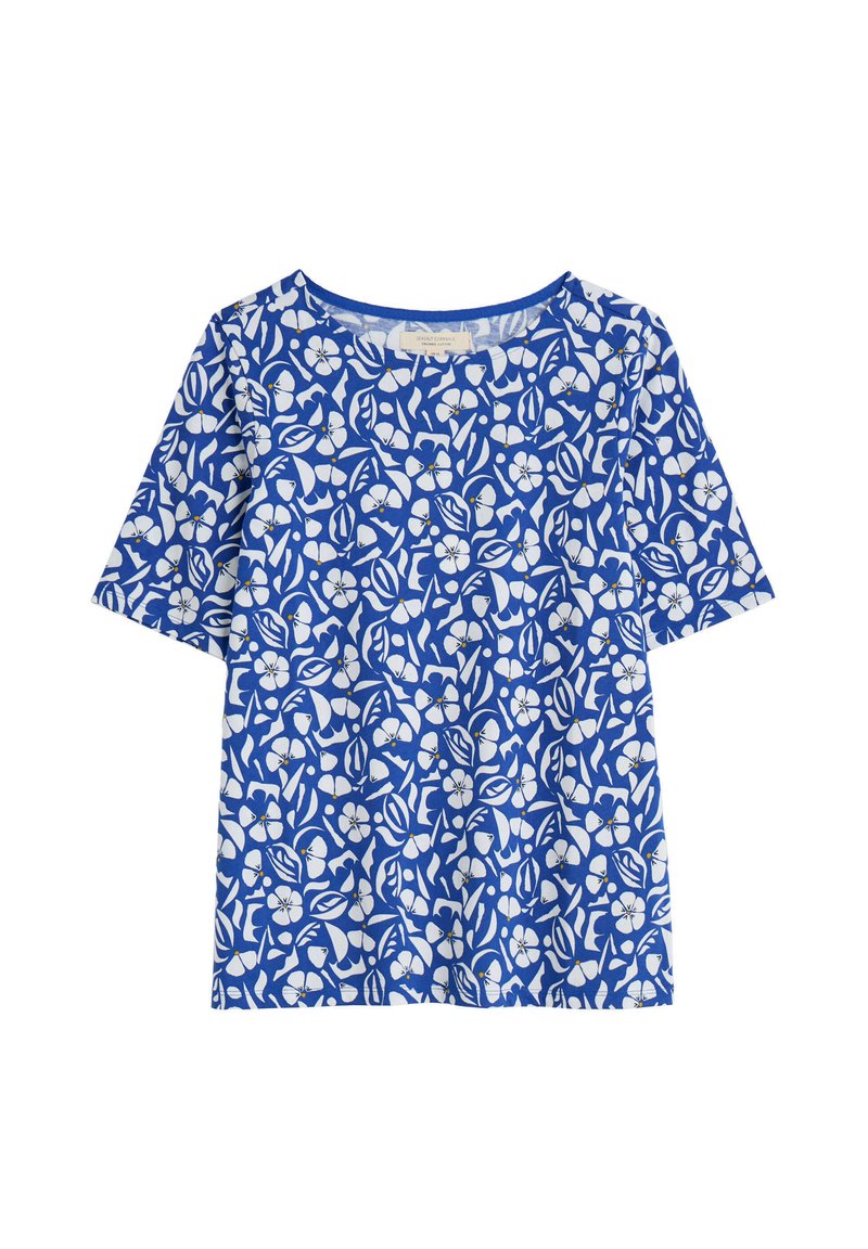 Seasalt Cornwall POISSON - T-shirt print - blue collaged floral bright ...
