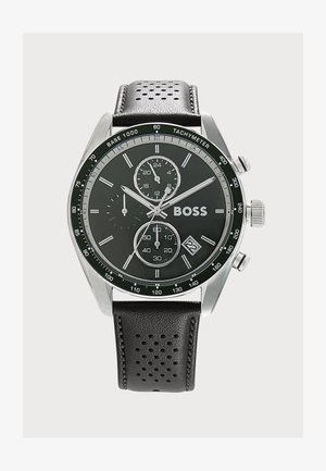 BOSS, GRAND PRIX VITESSE - Chronograph watch - silver-coloured/brown/green