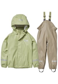 Helly Hansen BERGEN RAINSET Rain trousers pebble/beige