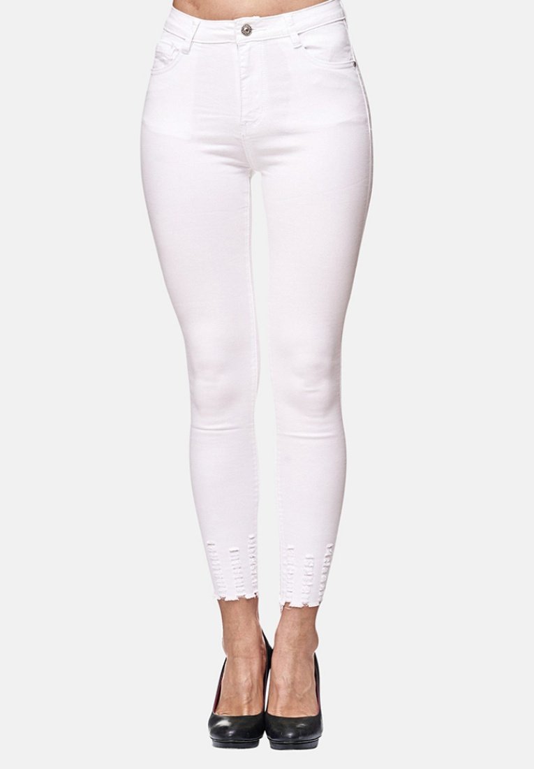 Elara HIGHWAIST - Jeans Skinny Fit - weiß/white - Zalando.de