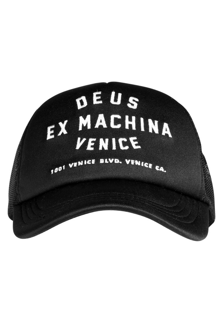 【Deus Ex Machina】 Venice Adderess Trucker Cap Black DMA47620.VeniceAddressTrucker.