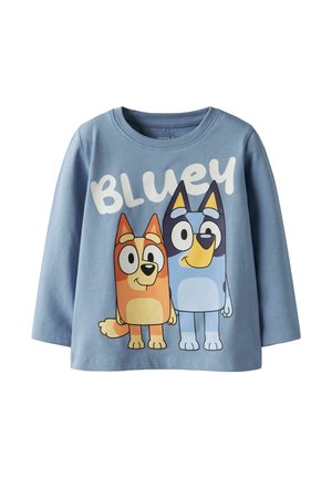 NMMJONAS BLUEY NREG BOX SKY - Langarmshirt - endless sky