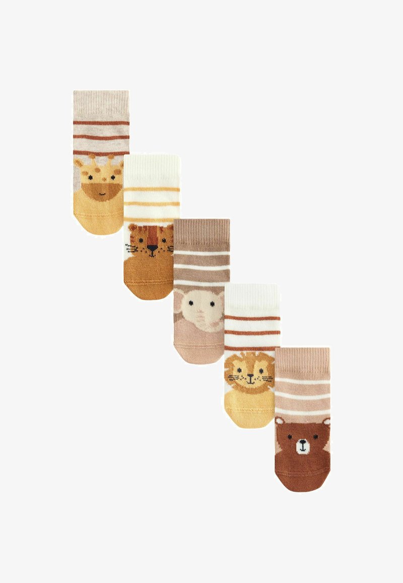 Next 5 PACK - Strømper - brown cream