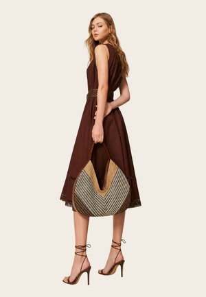 TWINSET, HOBO EFFETTO PAGLIA BICOLORE - Borsa a mano - multicolor straw