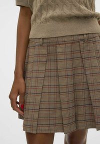 Vero Moda VMELLIE MITTLERE TAILLE - Jupe trapèze - silver mink
