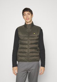 Lyle & Scott - WADDED GILET - Smanicato - olive Immagine in miniatura 1