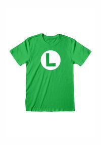 Henry Tiger NINTENDO SUPER MARIO LUIGI BADGE - T-Shirt print - kelly green