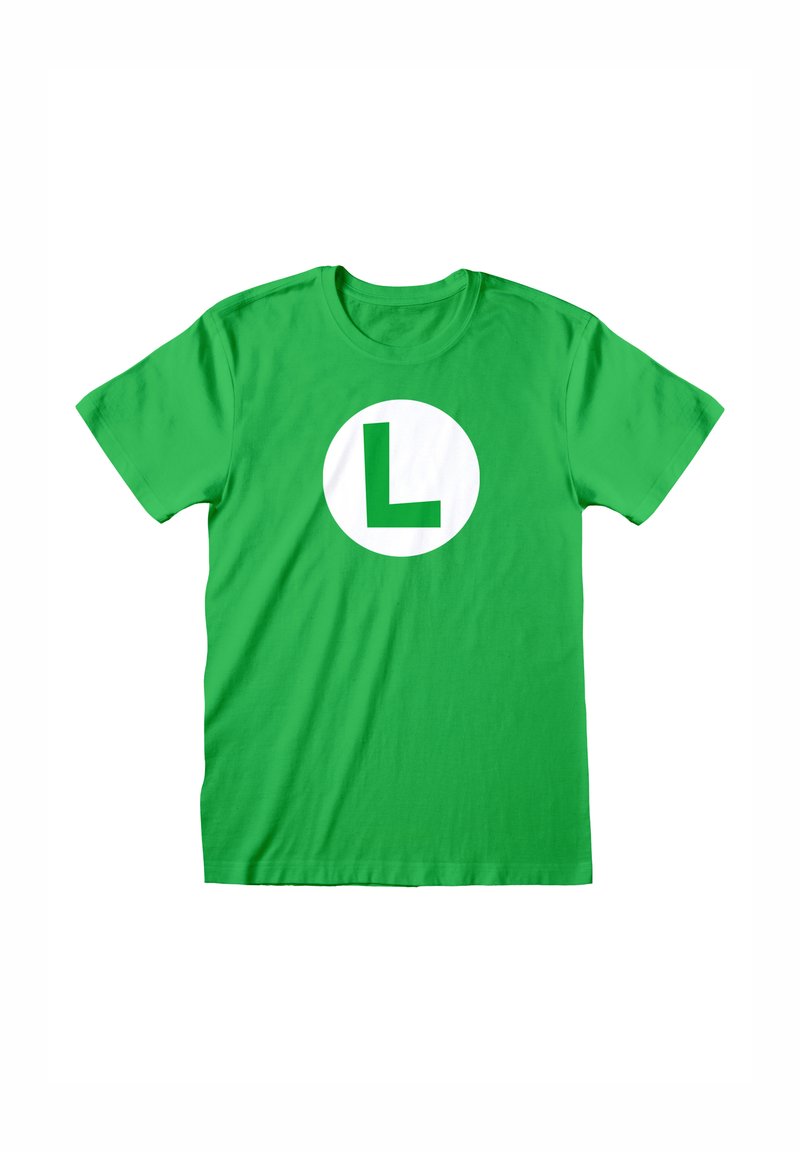 Henry Tiger NINTENDO SUPER MARIO LUIGI BADGE - T-Shirt print - kelly green