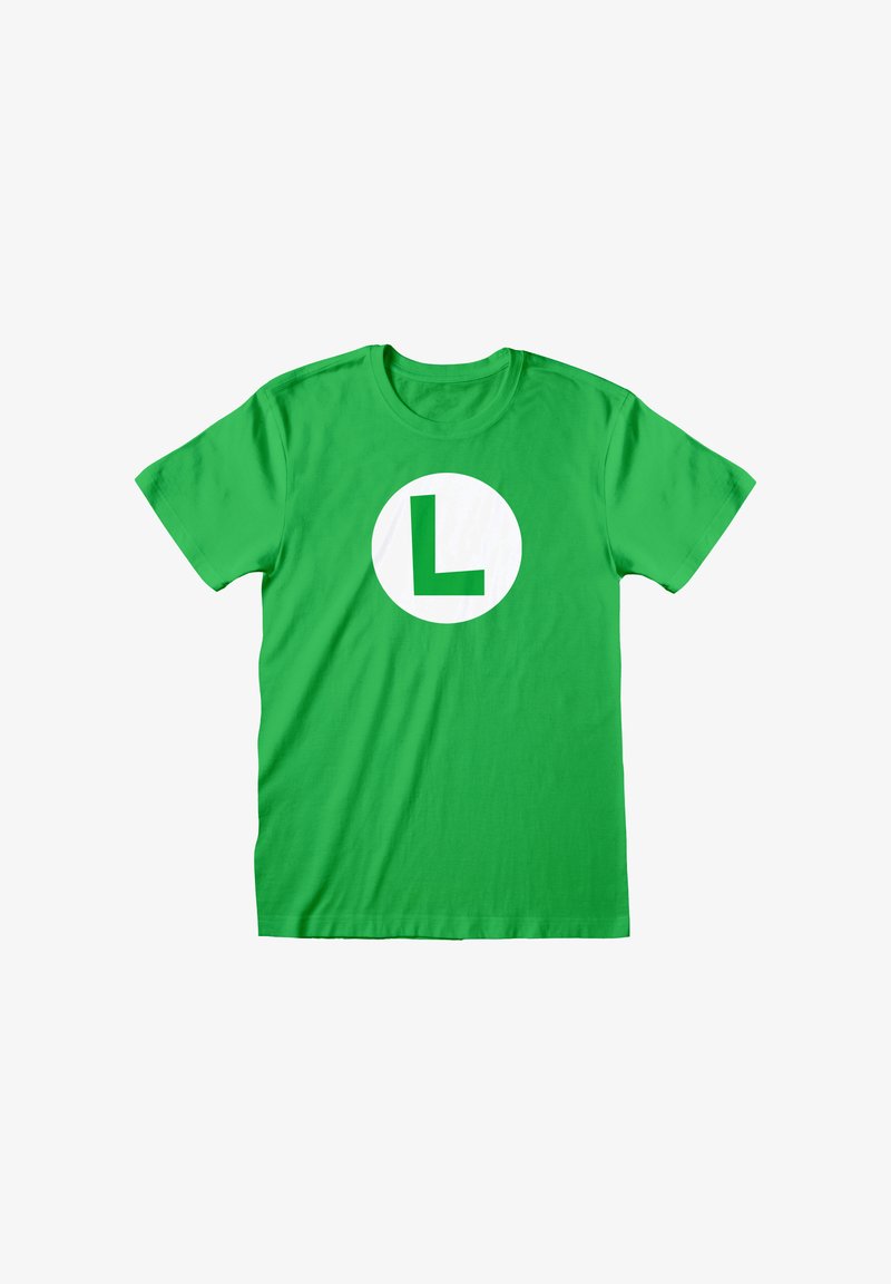 Henry Tiger NINTENDO SUPER MARIO LUIGI BADGE - T-Shirt print - kelly green