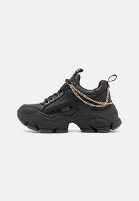 Buffalo - BINARY CHAIN - Sneakers laag - black/gold Miniatuurafbeelding 1