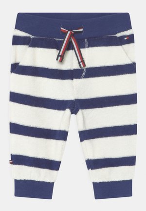 Tommy Hilfiger BABY STRIPED TOWELLING UNISEX - Kalhoty - pilot blue/ancient white