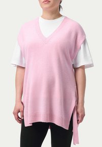 GOBI Cashmere V-NECK MATERNITY - Stickad tröja - light pink
