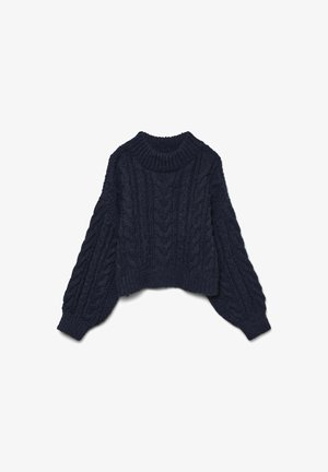 Vero Moda VMDREAM CROP - Džemper - navy blazer