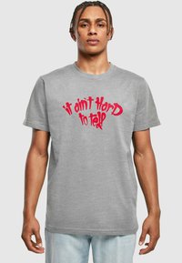 Mister Tee AIN'T HARD TO TELL  - Apdrukāts T-krekls - heather grey