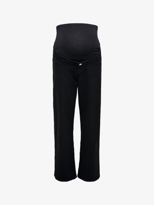 ONLY MATERNITY, OLMSNOW - Jeans a zampa - black denim