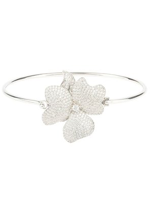 FLOWER LARGE STATEMENT CUFF - Bracelet - silver coloured