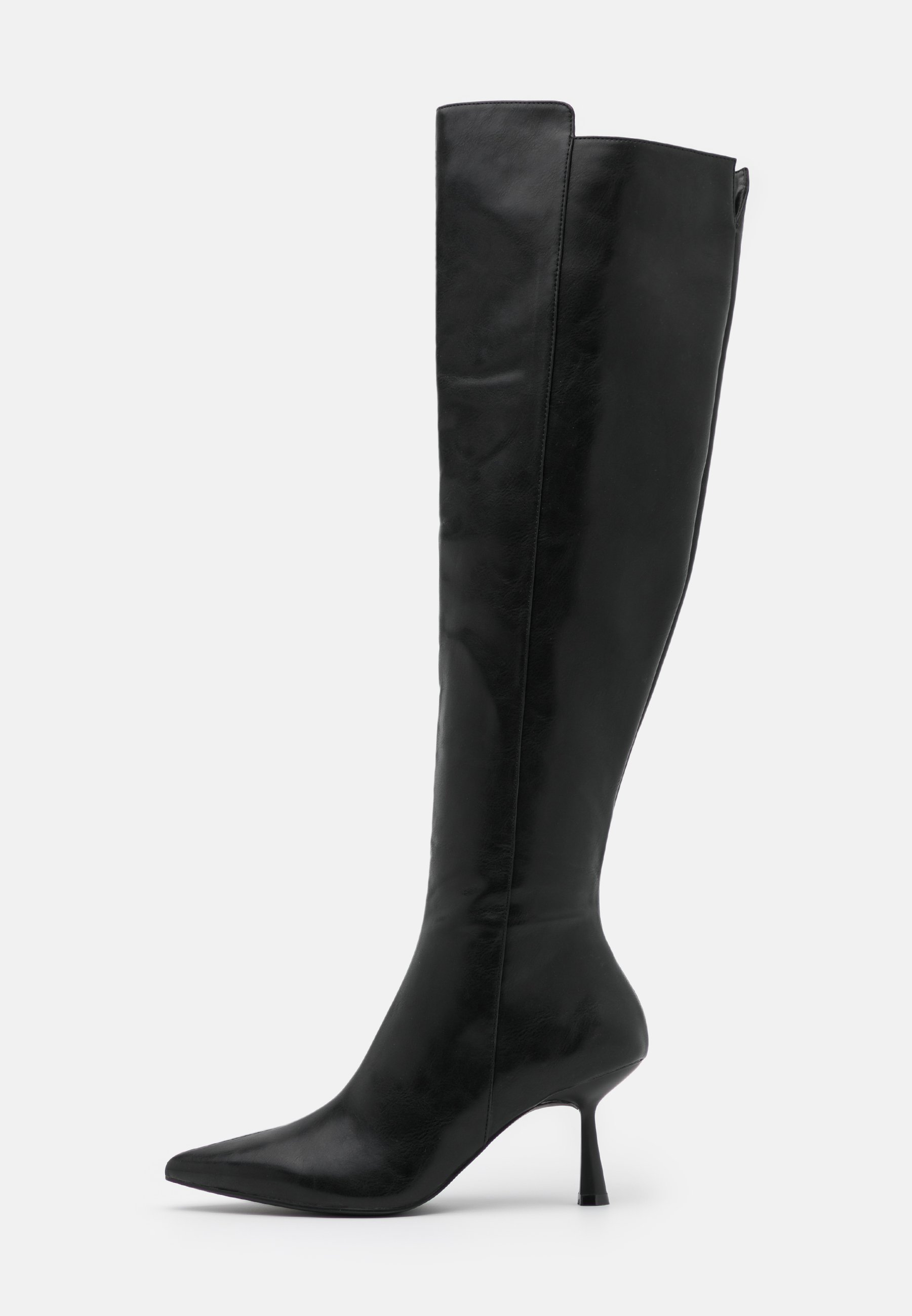 NA KD FRONT SEAM TIGHT HIGH BOOTS Overkneeskor black NA KD BOOTS Klassiska stövlar black Zalando.se