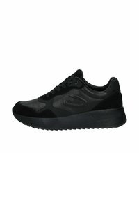 Platino Christina Donna Sintetico Materiale Scarpe Basse Nero - Nero