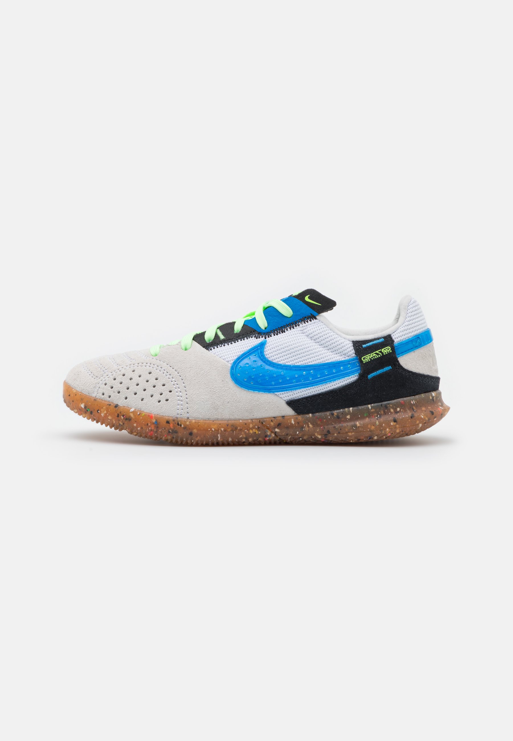 Nike Performance JR. STREETGATO UNISEX - Botas de fútbol sin tacos -  white/light photo blue/black/lime glow/blanco - Zalando.es