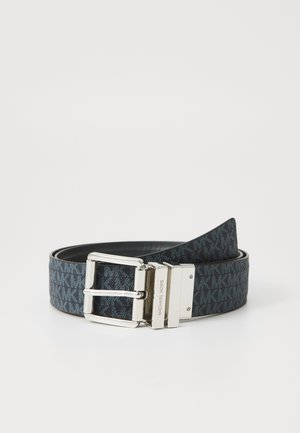 REVERSIBLE BELTWITH FLATTENED EDGE - Ceinture - dark chambray