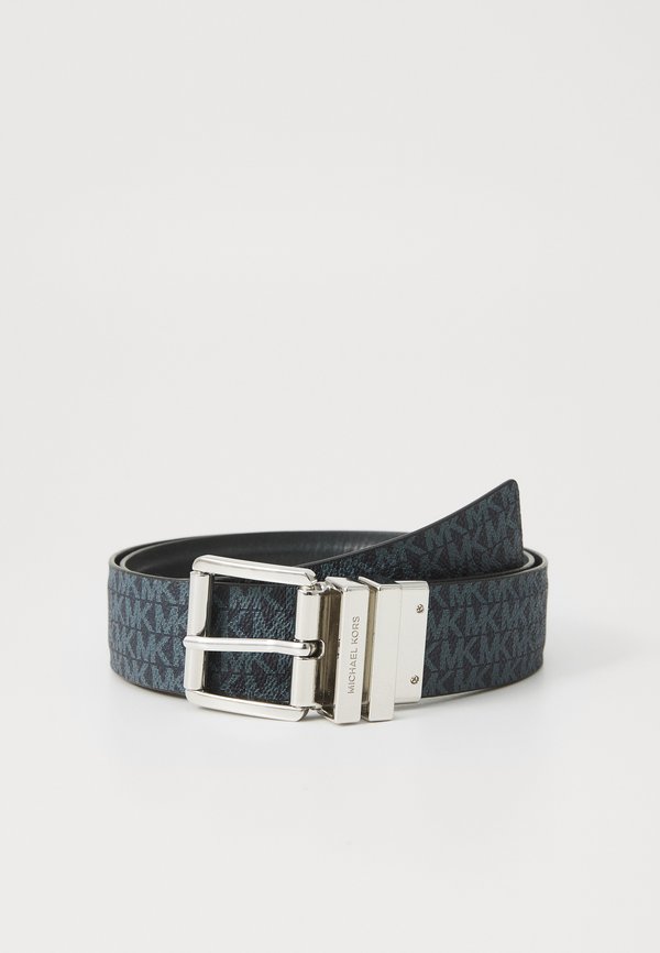 REVERSIBLE BELTWITH FLATTENED EDGE - Belt - dark chambray