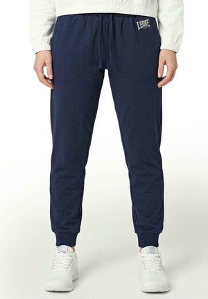 LEONE 1947, TROUSERS - Pantalon de survêtement - blue-navy blue solid