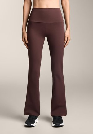 HIGH RISE COMFORTLUX FLARE - Nohavice - brown
