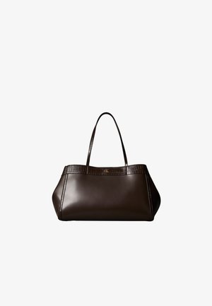 Calvin Klein, CROC SNAP LARGE - Veľká kabelka - delicioso