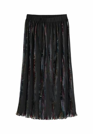 Desigual, FLORAL MIDI PLEATED SKIRT - Plooirok - black