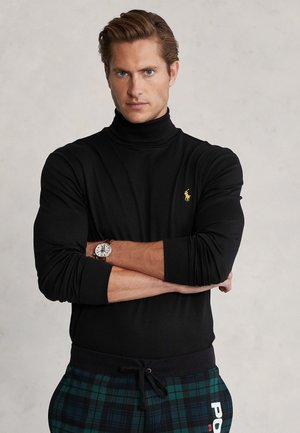 Polo Ralph Lauren, SOFT COTTON TURTLENECK - Top s dlhým rukávom - black
