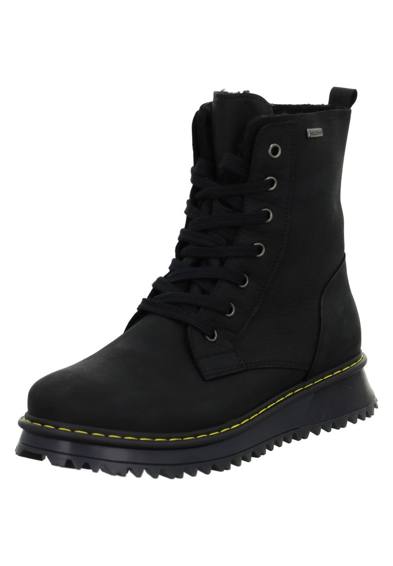 Däumling RUDI - Schnürstiefelette - schwarz