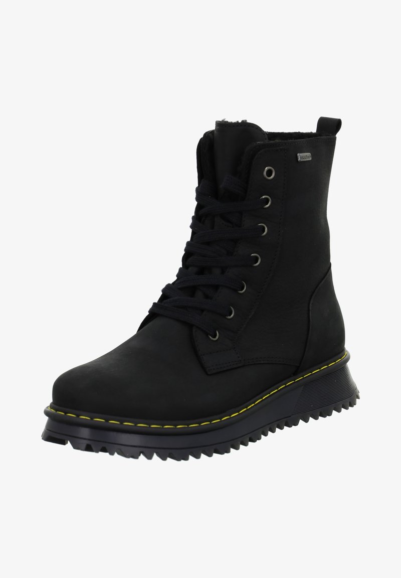 Däumling RUDI - Schnürstiefelette - schwarz