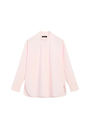 Massimo Dutti, COTTON-BLEND STAND COLLAR SHIRT - Overhemdblouse - mottled pink