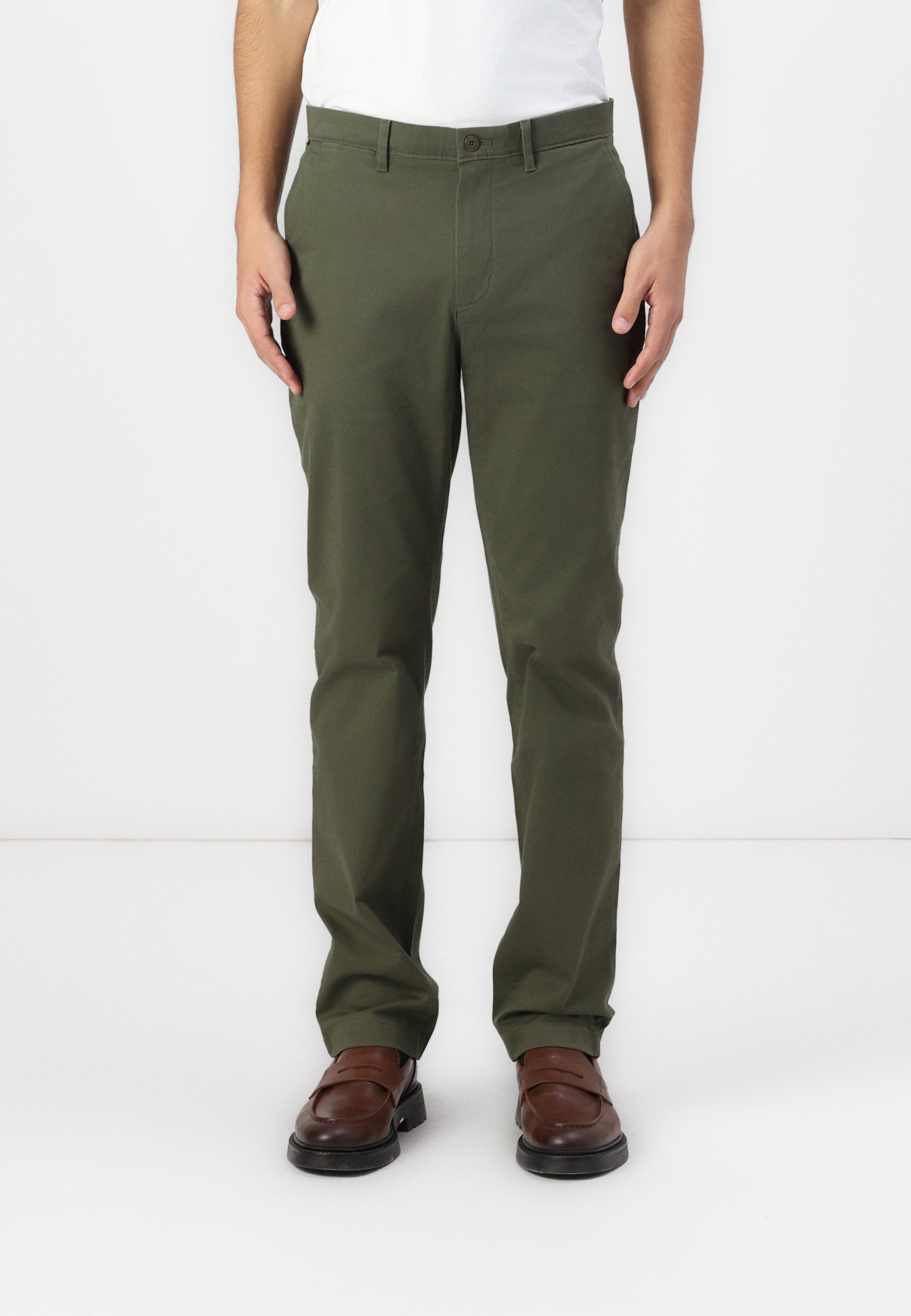SELECTED HOMME Pantaloni Chino Slim Fit - Modello New Miles Flex, Vestibilità 175, Vita Media, Cotone