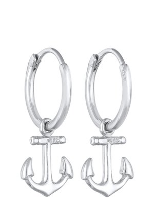 Elli ANCHOR MARITIM HOOPS - Ohrringe - silber