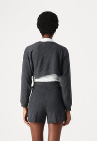pure cashmere BOLERO TWO-WAY - Pullover - graphite