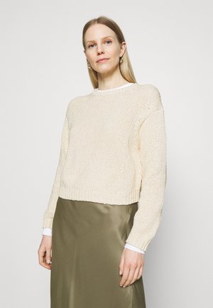 LONGSLEEVE ROUND NECK - Jersey de punto - natural raw