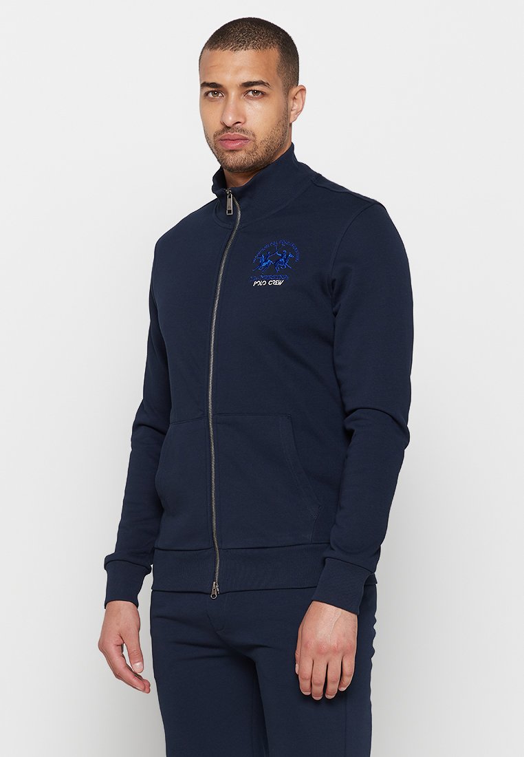 LA MARTINA Sweater met rits donkerblauw