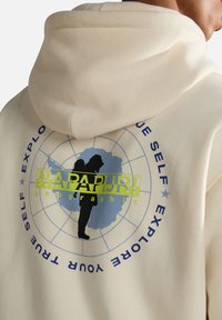 Napapijri B-NENY H - Jersey con capucha - white whisper