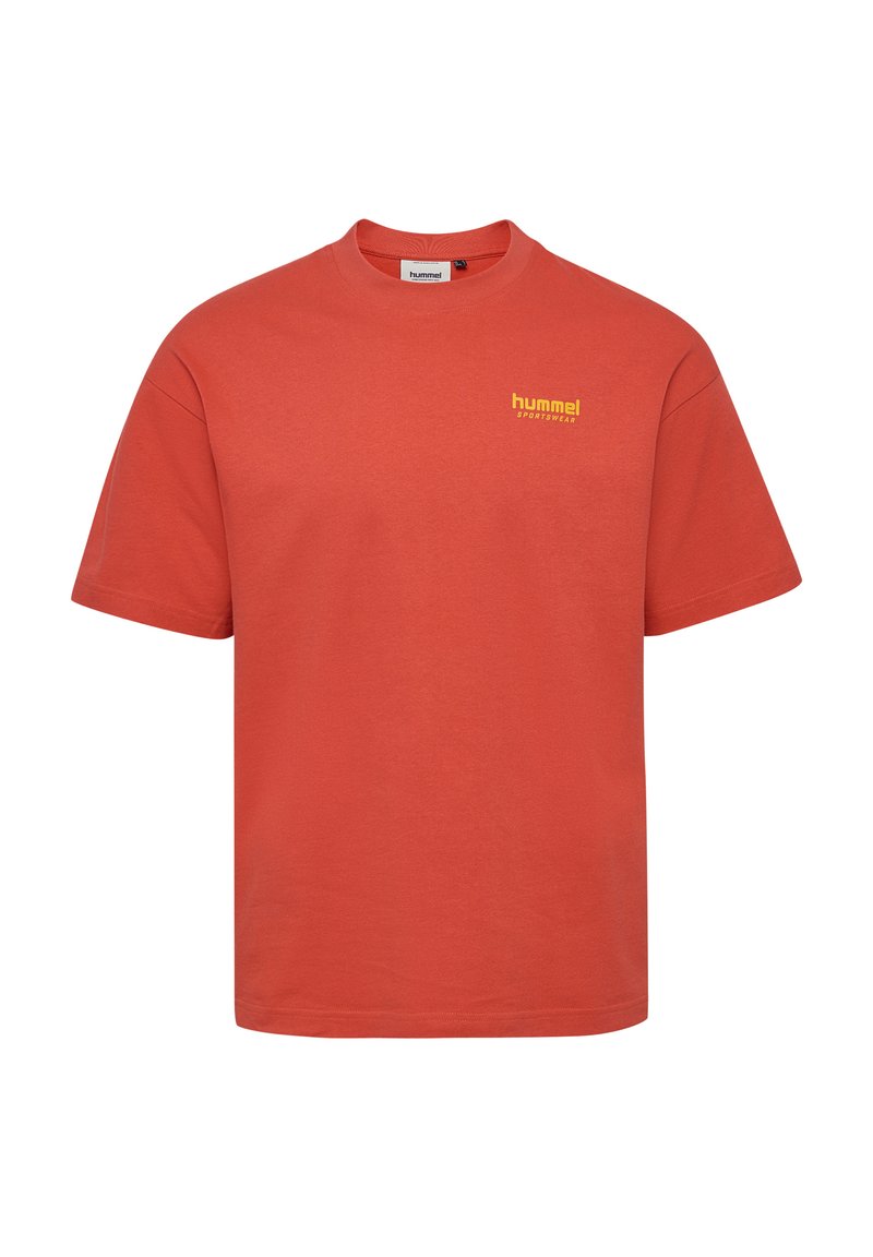 Hummel T-shirt print lichtrood