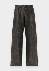 CURVED LOGO PANTS - Pantalones - dark grey