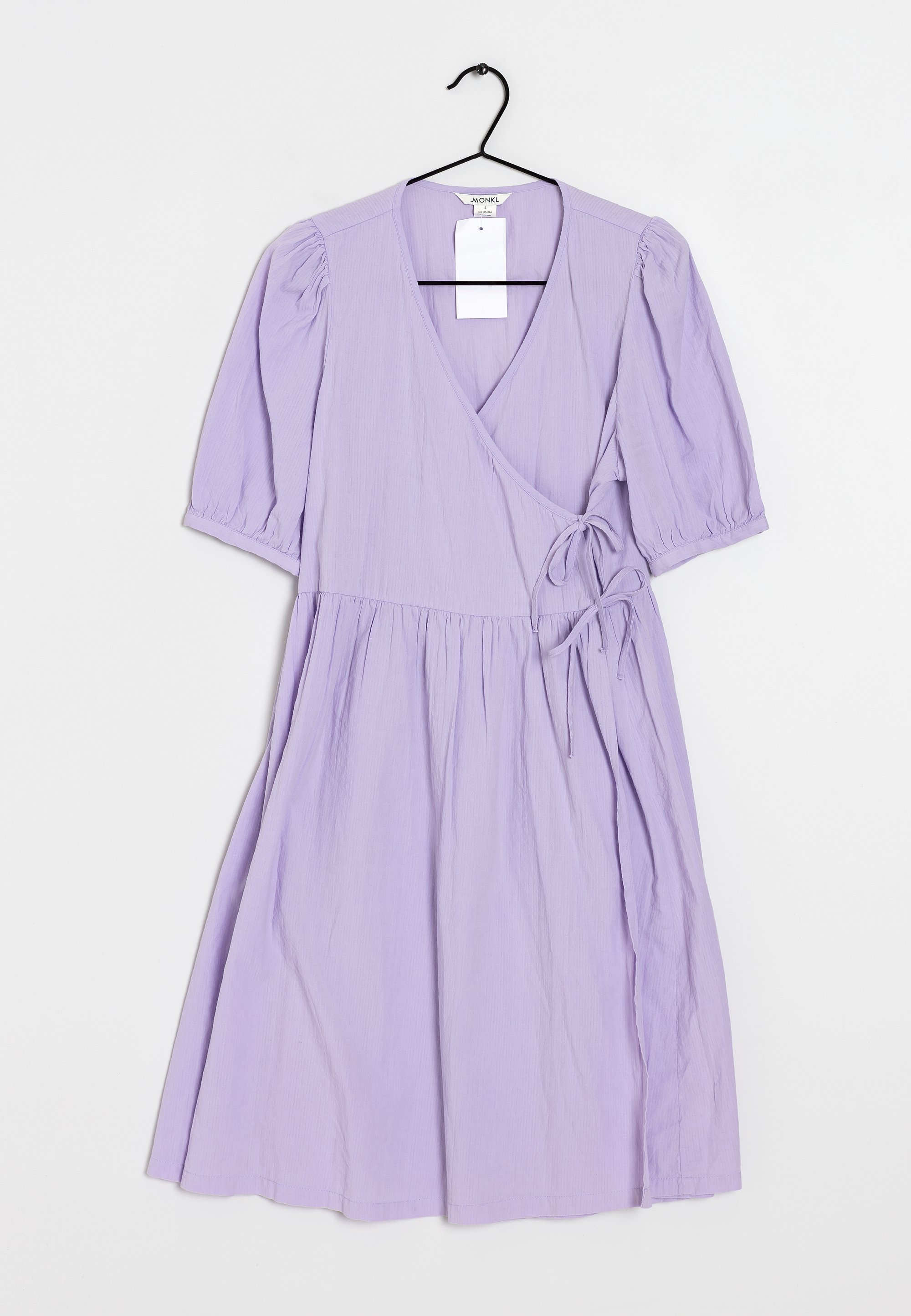 monki purple dress Monki polyester shirt dress in sketch print - PURPLE