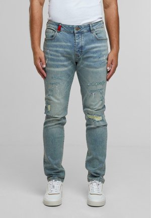 LEONARDO - Slim fit jeans - sand blue