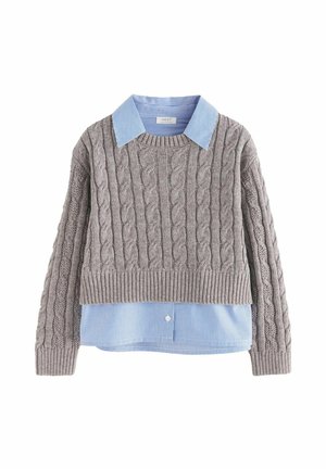 REGULAR FIT  - Strickpullover - grey