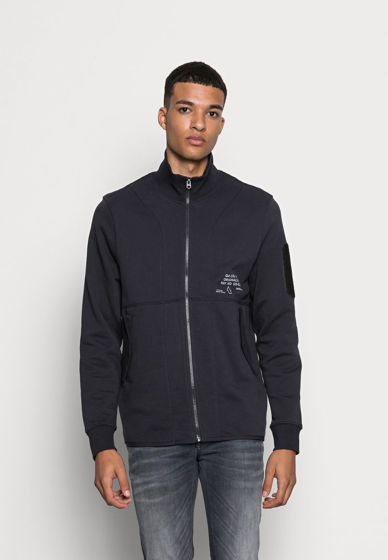 G-STAR TRACK - Camisola com fecho - heavy hodson legion blue