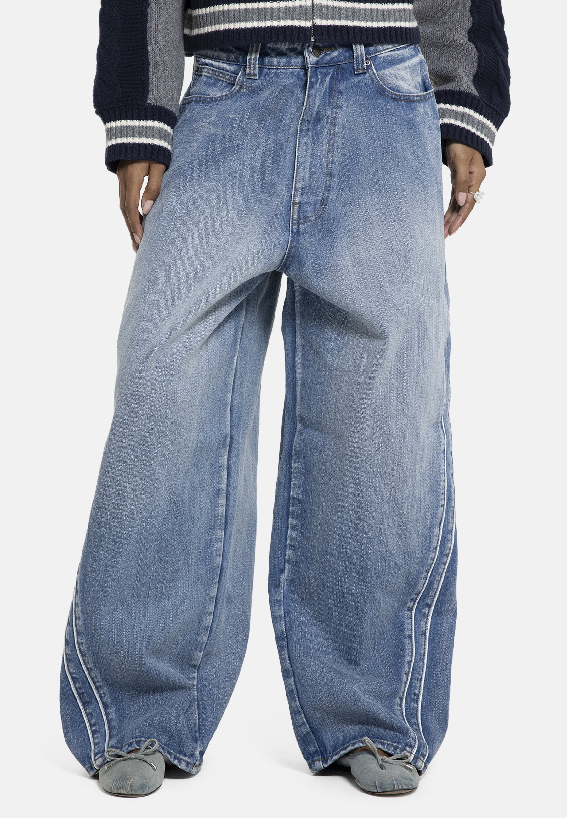 Jaded London VAPOR - Baggy Jeans - denim/blue denim - Zalando.ie