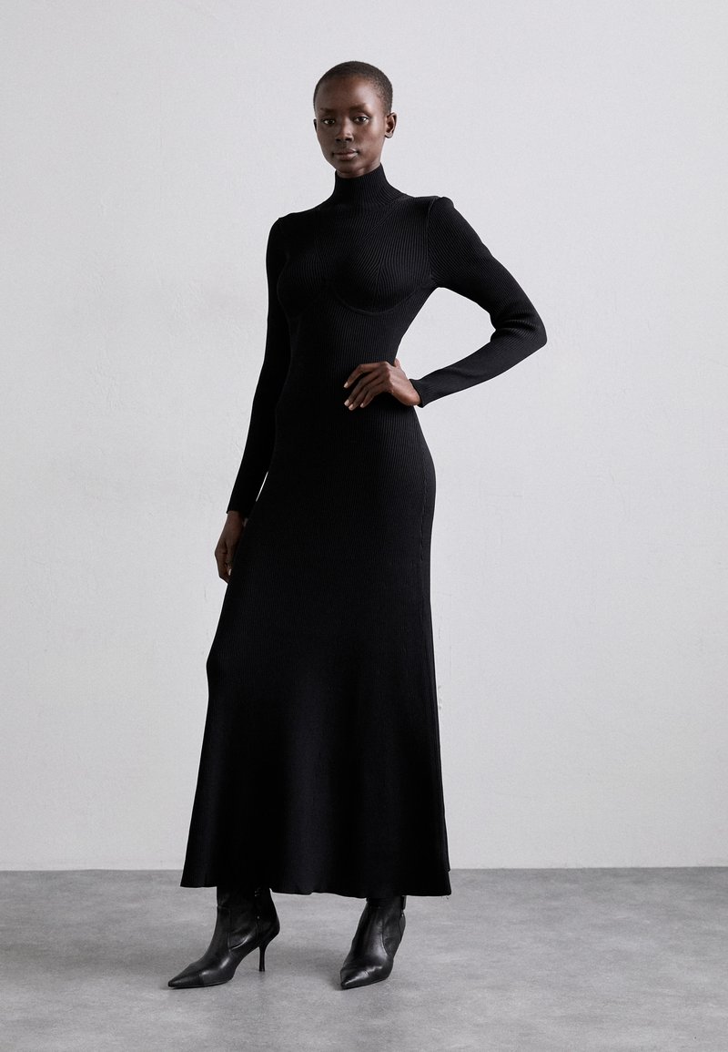 knee length dresses for ladies Staud Ilana Dress Black main image 0