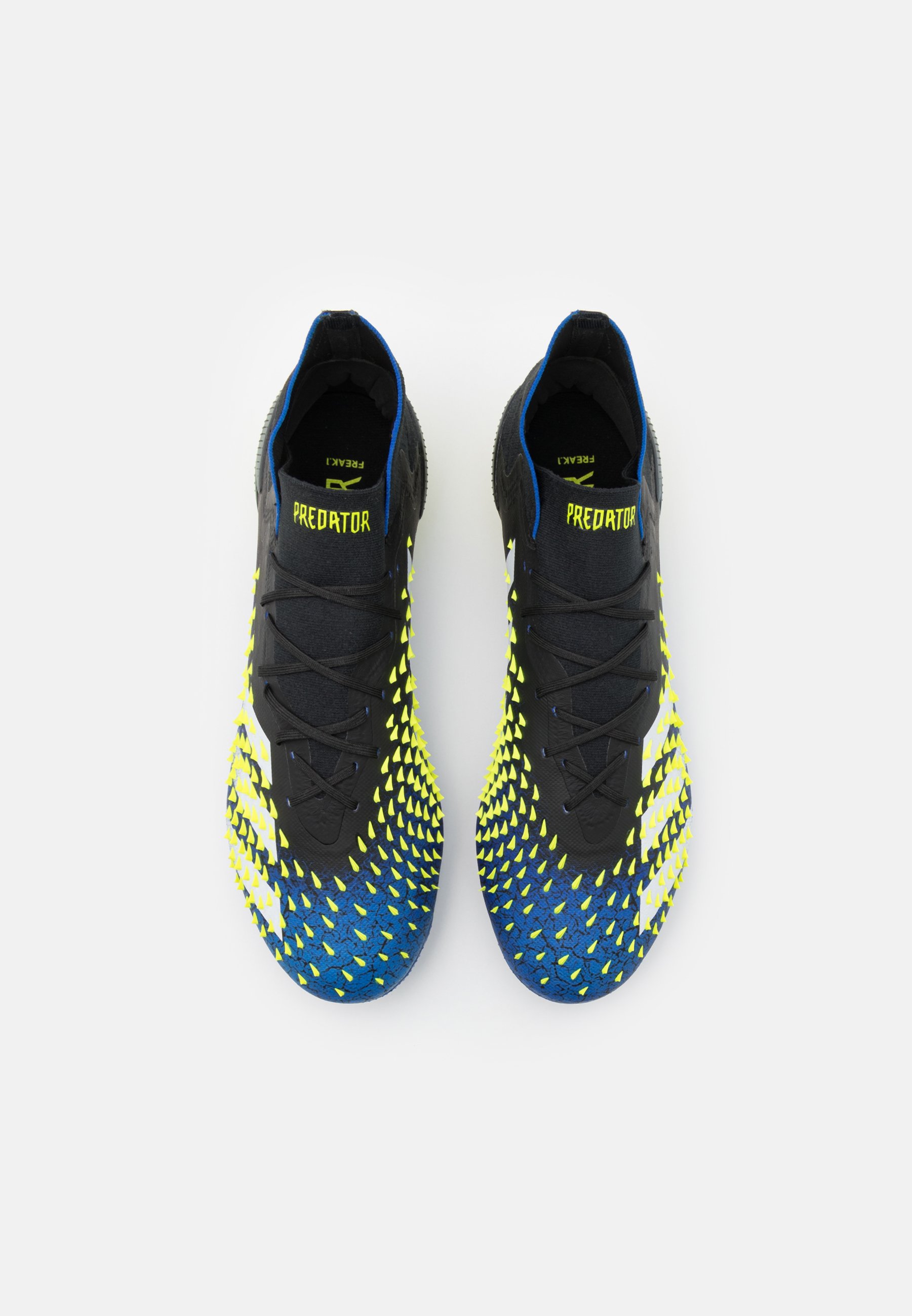 adidas Performance PREDATOR FREAK .1 SG - Botas de fútbol - core  black/footwear white/solar yellow/negro - Zalando.es