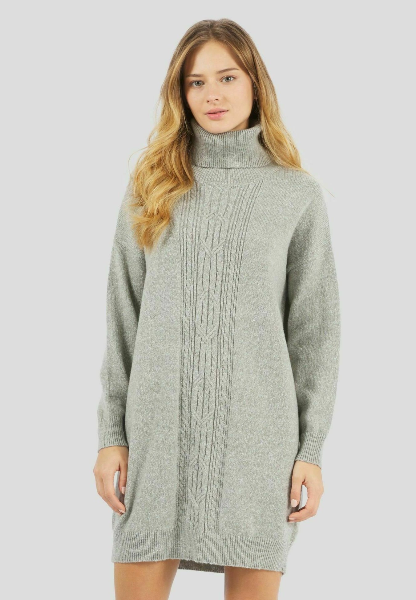 abito in maglia grigio